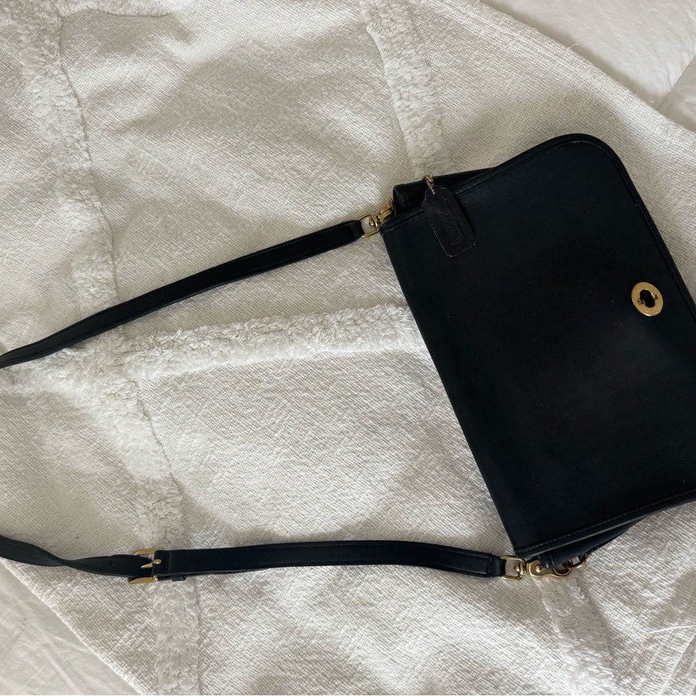 Vintage Coach Black Pocket Purse - Picture 5 of 8